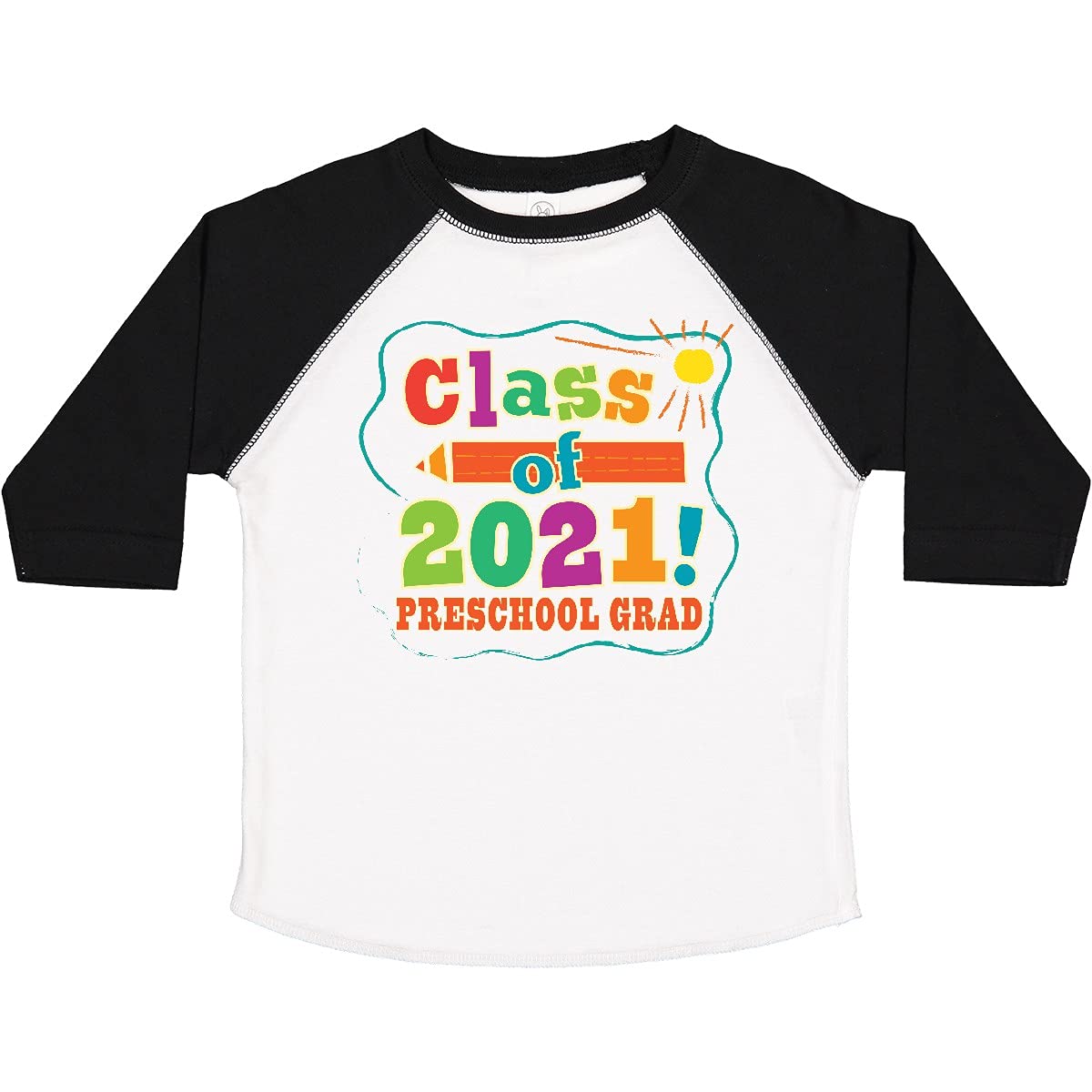 Inktastic Class of 2021 Preschool Graduation Toddler T-Shirt - Cute Toddler Graduation Outfit for Preschool Ceremony & Photo Shoots