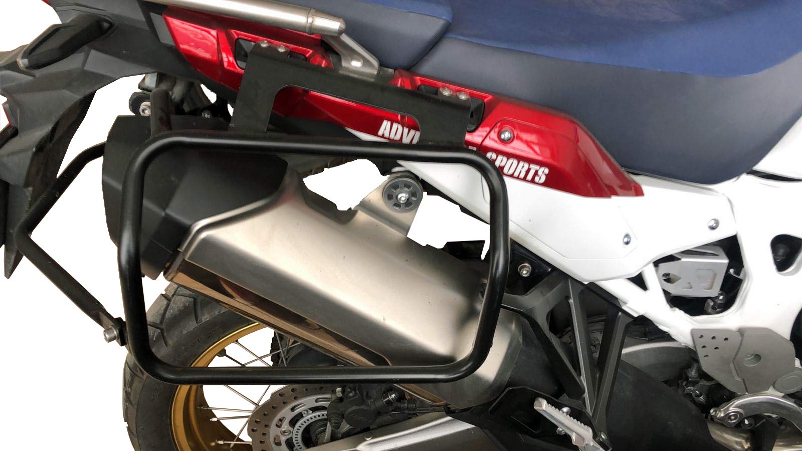 Inpreda Motorcycle Side Case Pannier Mounting Racks for Honda CRF1000L Africa Twin (2016-2019) - Durable Aluminum Luggage Carrier for Adventure Touring & Off-Road Riding