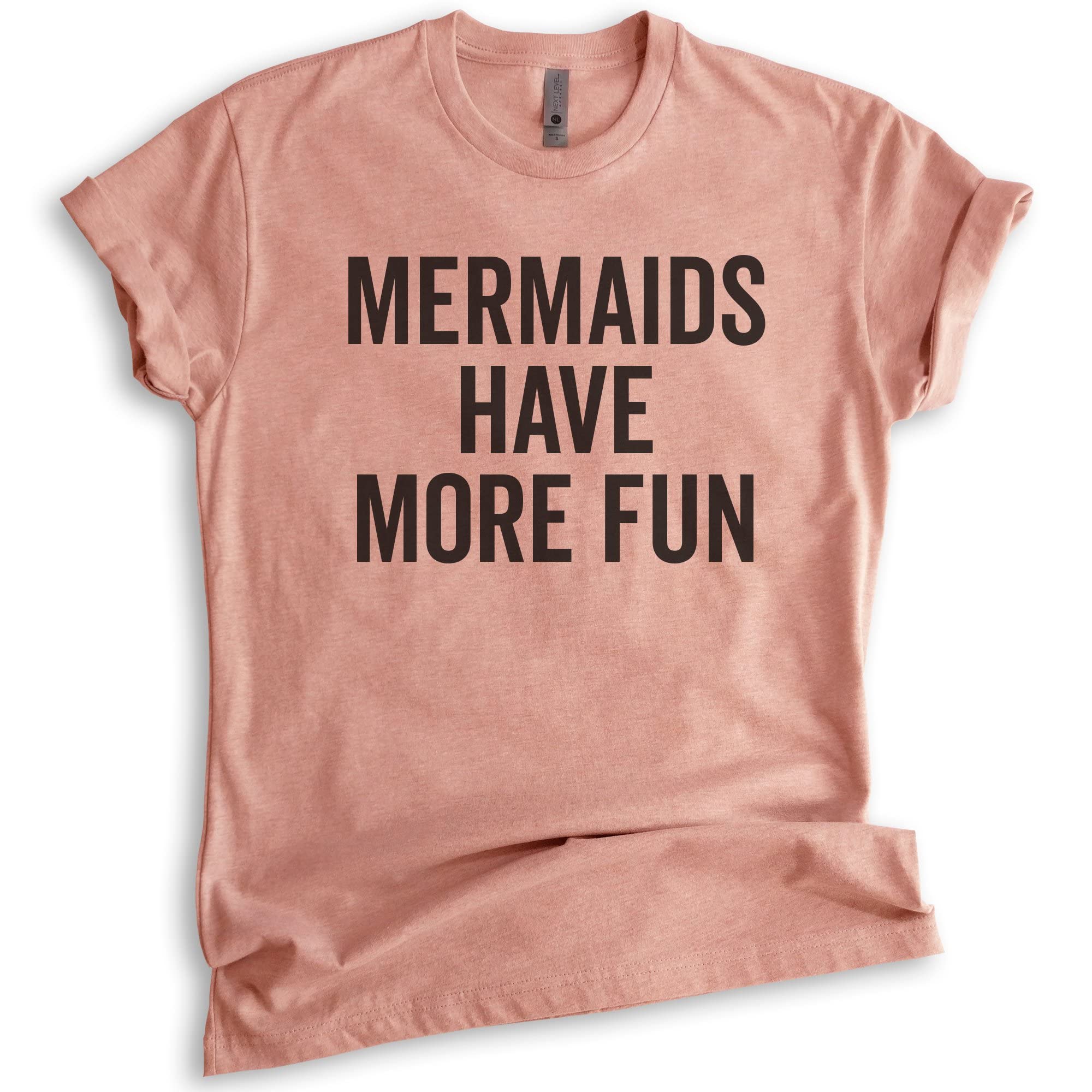 Funny Mermaid T-Shirt for Women & Men - Unisex Summer Graphic Tee with Ocean & Swimming Design - Perfect for Beach Vacations, Pool Parties & Casual Outings