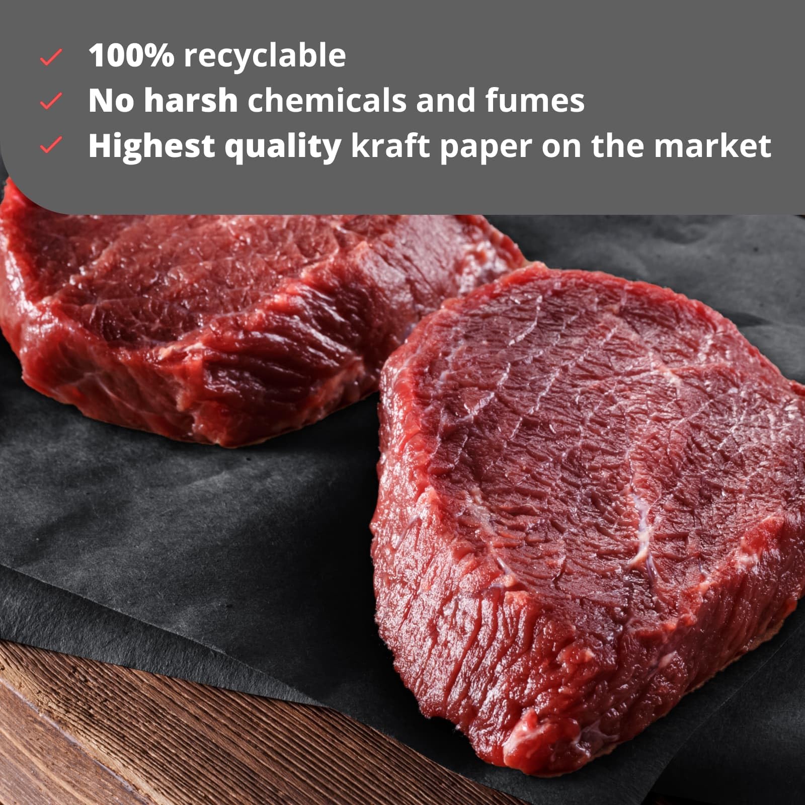 Premium Black Butcher Paper Roll 18