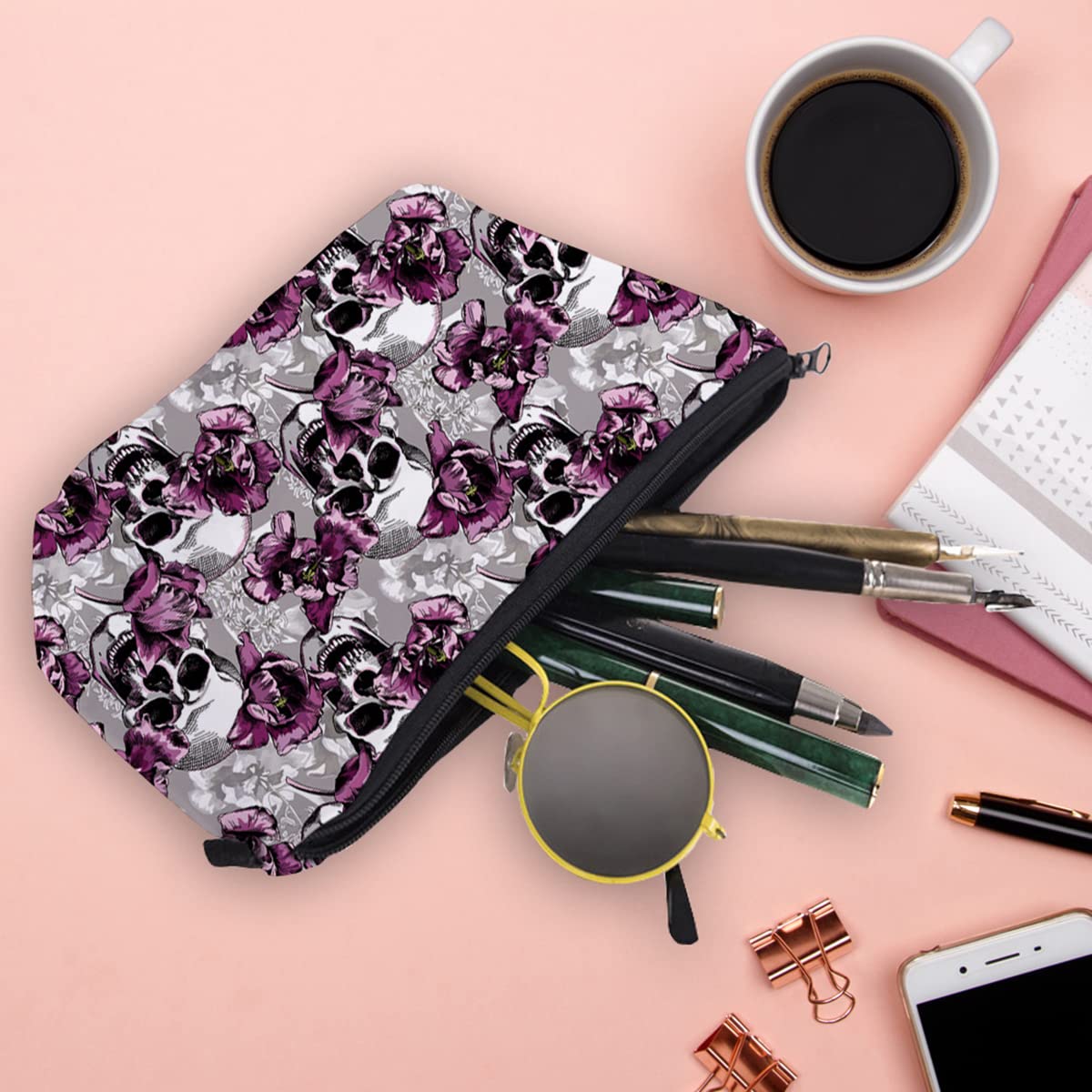 FAVORTALK Large Waterproof Makeup Bag for Women - Travel Cosmetic Organizer with Zipper & Handle, Spacious Toiletry Storage for Makeup Brushes, Skincare Products | Perfect for Vacation, Gym, Business Trips & Daily Use