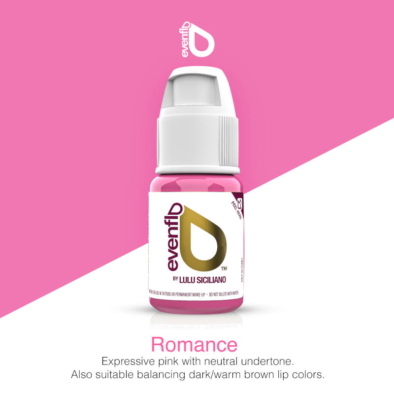 Perma Blend Luxe Evenflo Romance Pigment - Professional Tattoo Ink for Vibrant & Long-Lasting Body Art - Perfect for Tattoo Artists & Permanent Makeup