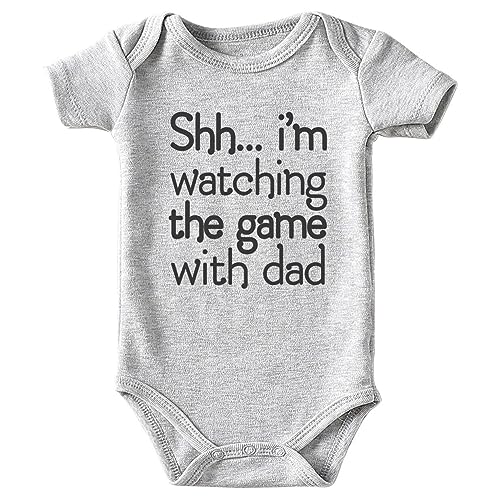 Watching the Game With Dad Gray
