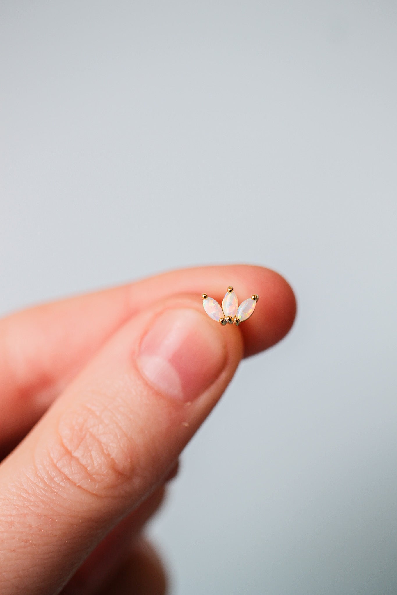 Ophelia Flat Back Stud Earrings in 14K Gold - Minimalist Elegance for Everyday Wear & Special Occasions