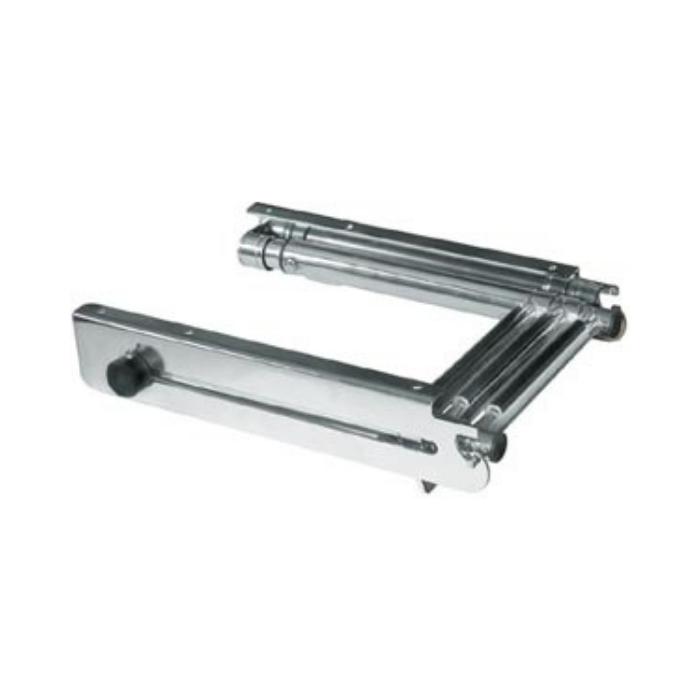 JIF Marine FGB3 3-Step Locking Side Mount Telescoping Ladder - Heavy Duty Aluminum Extension Ladder for Boats, RVs, Trucks & Roof Access | Portable & Compact for Outdoor Use