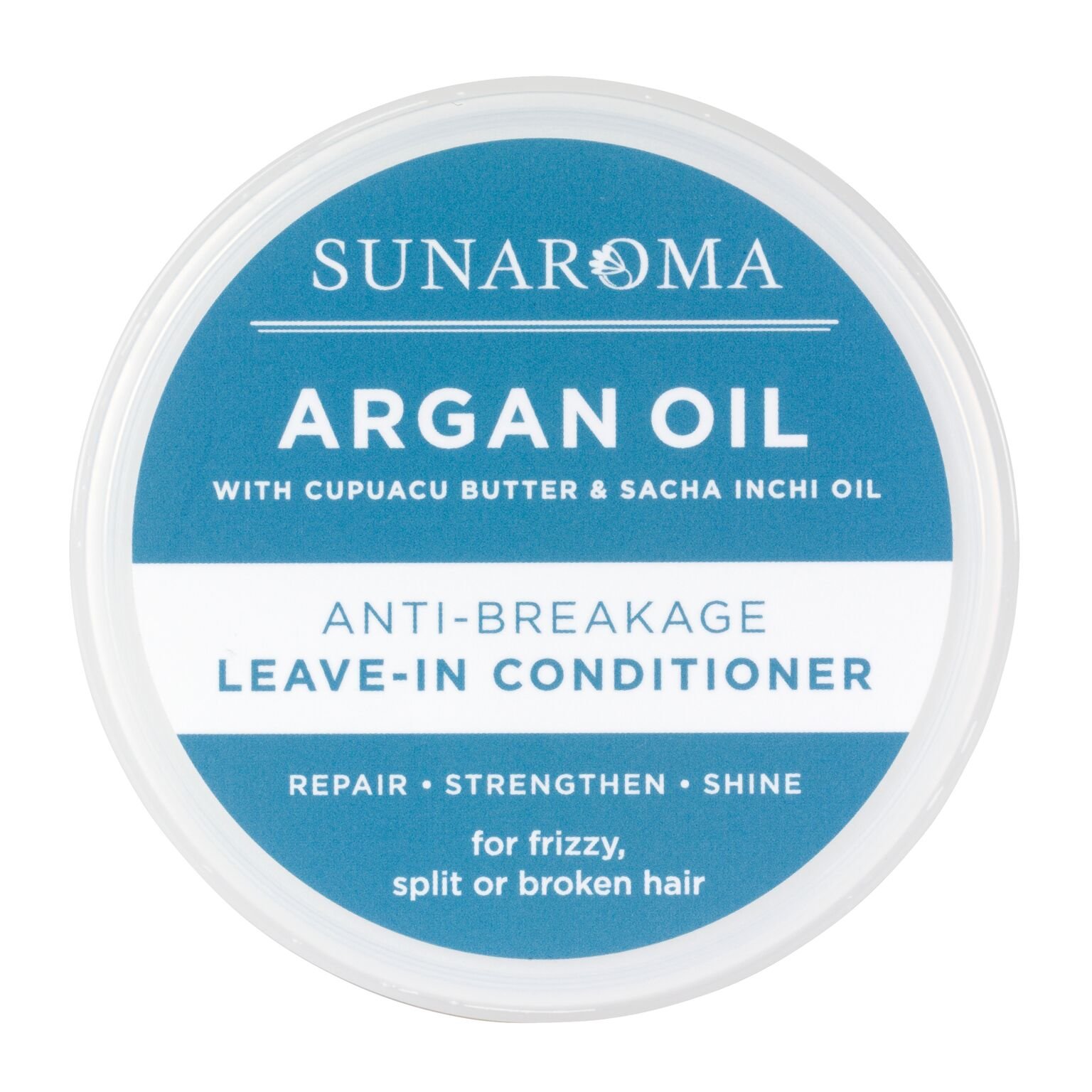 SUNAROMA Argan Oil Leave-In Conditioner for Dry & Damaged Hair - Hydrating & Repairing Hair Treatment for Frizz Control & Shine - Perfect for Daily Use & Salon-Quality Results