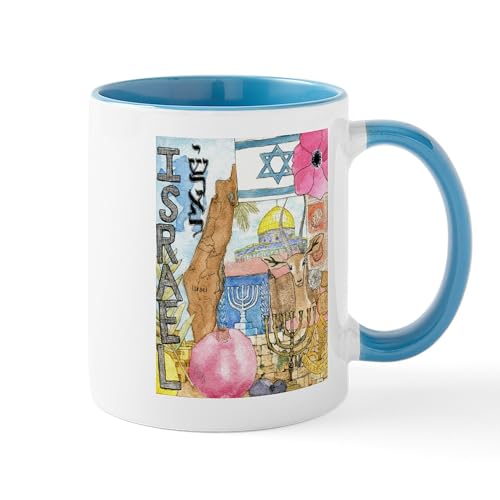 White/Blue Inside - Israel, Mugs