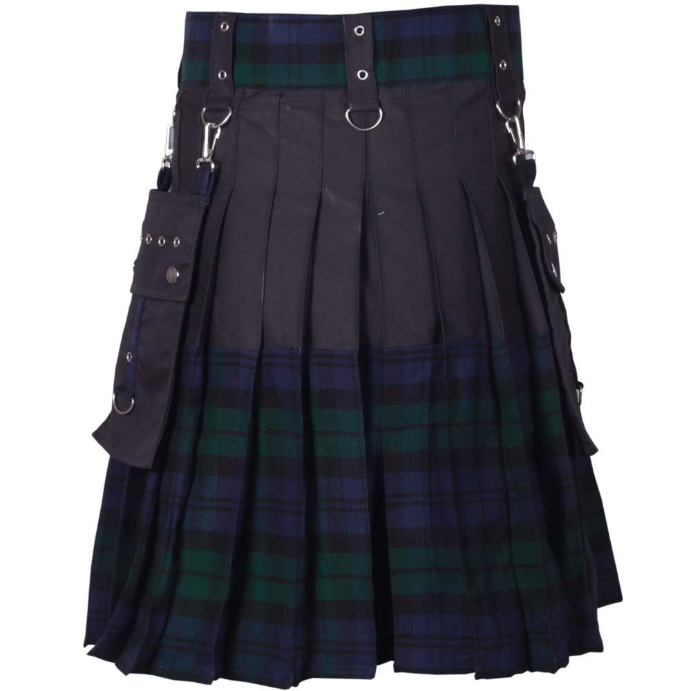 Modern Detachable Pockets Utility Kilt for Men - Adjustable Comfortable & Stylish for Burning Man, Festivals, Cosplay & Outdoor Adventures