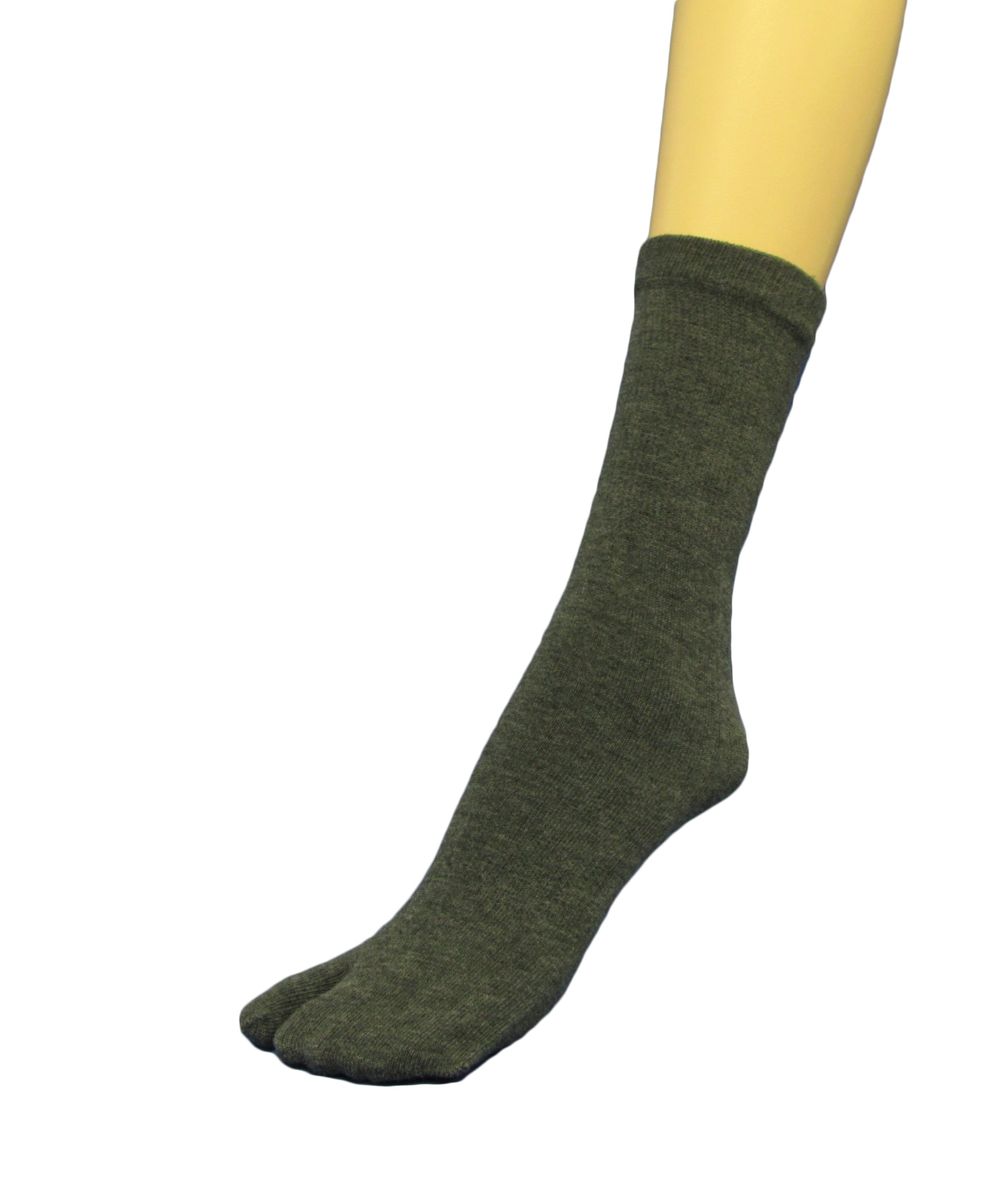 COUVER Men's Split Toe Flip Flop Socks - Quarter to Mid Calf Tabi Socks for Yoga, Martial Arts & Japanese Culture Enthusiasts