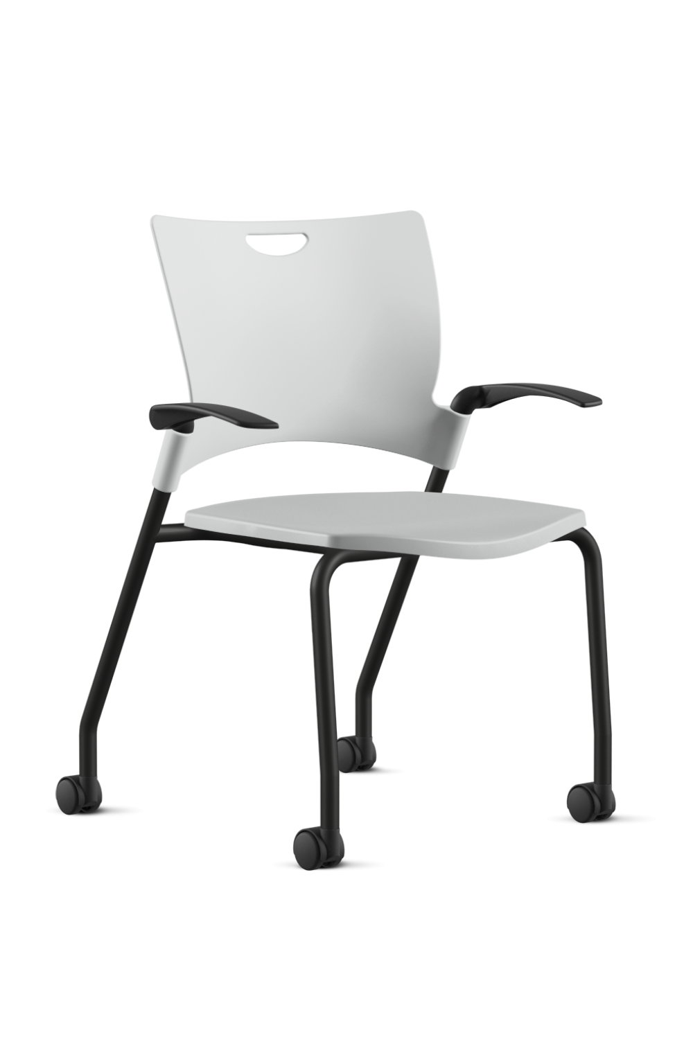 Ergonomic 9 to 5 BELLA All-Plastic Swivel Tilt Training Chair (1315GT) - Perfect for Office, Home Study & Computer Workstations