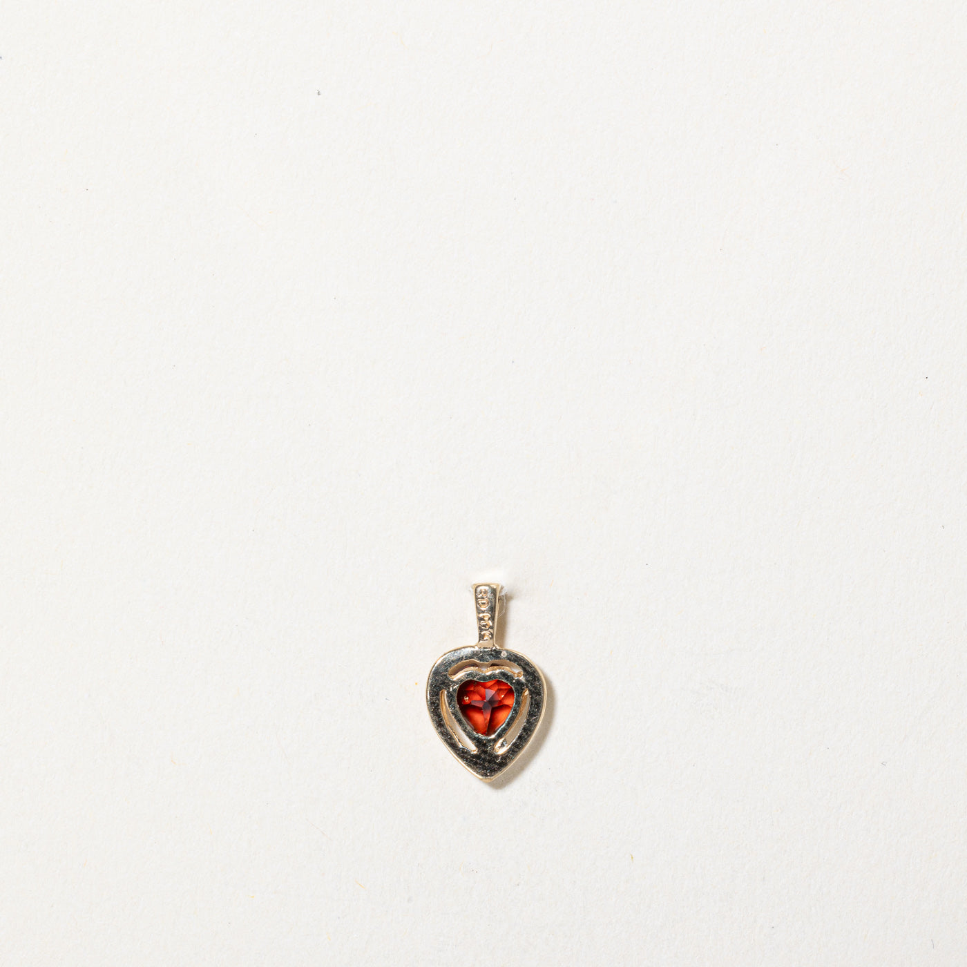 0.62ct Genuine Garnet Heart Pendant Necklace - Dainty Valentine's Gift for Her, Anniversary Jewelry, Birthstone Present for January