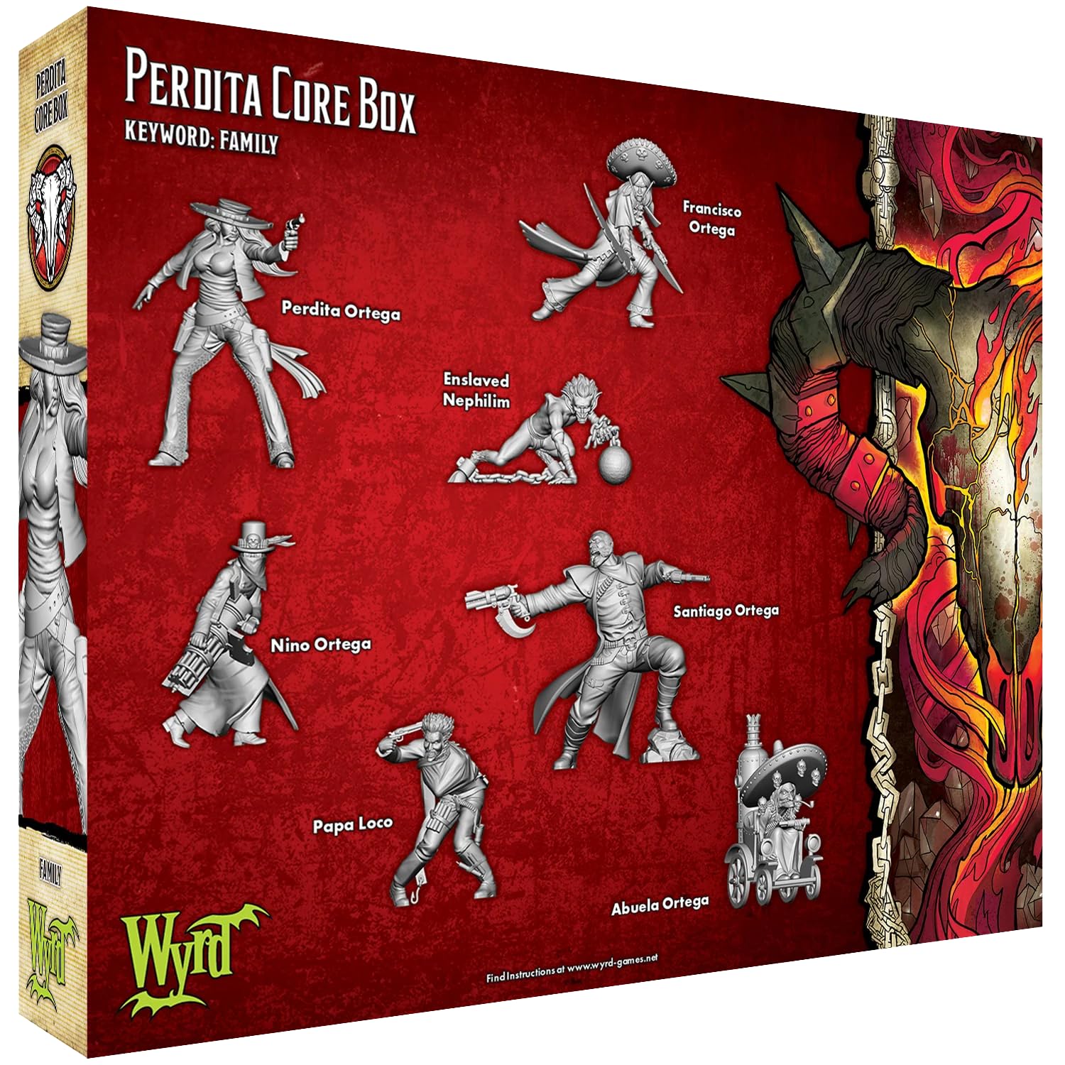 Malifaux Third Edition Perdita Core Box - Miniature Tabletop Game Set for Strategy & Role-Playing Scenarios