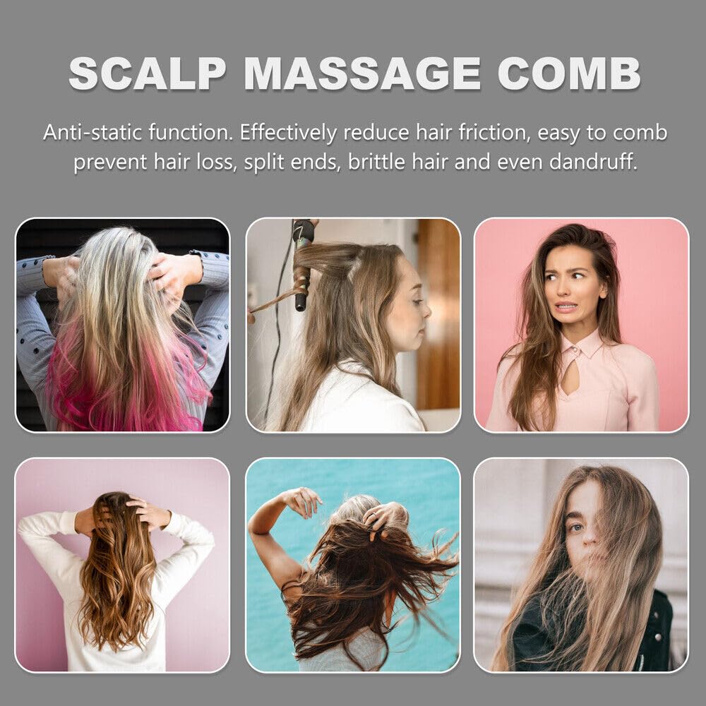 Street27® Natural Bamboo Wood Comb - Anti-Static Paddle Hair Brush for Women & Men with Cushion Massage, Detangling & Scalp Stimulation - Perfect for Daily Hair Care, Reducing Hair Loss & Promoting Healthy Hair Growth (Medium Size)