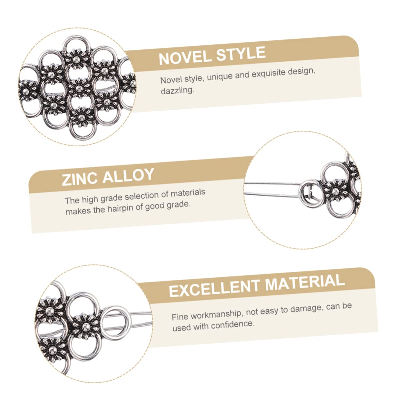FOMIYES Floral Hair Clips for Women - Elegant Unique Design Hair Accessories with Decorative Flowers | Perfect for Weddings, Parties & Everyday Styling