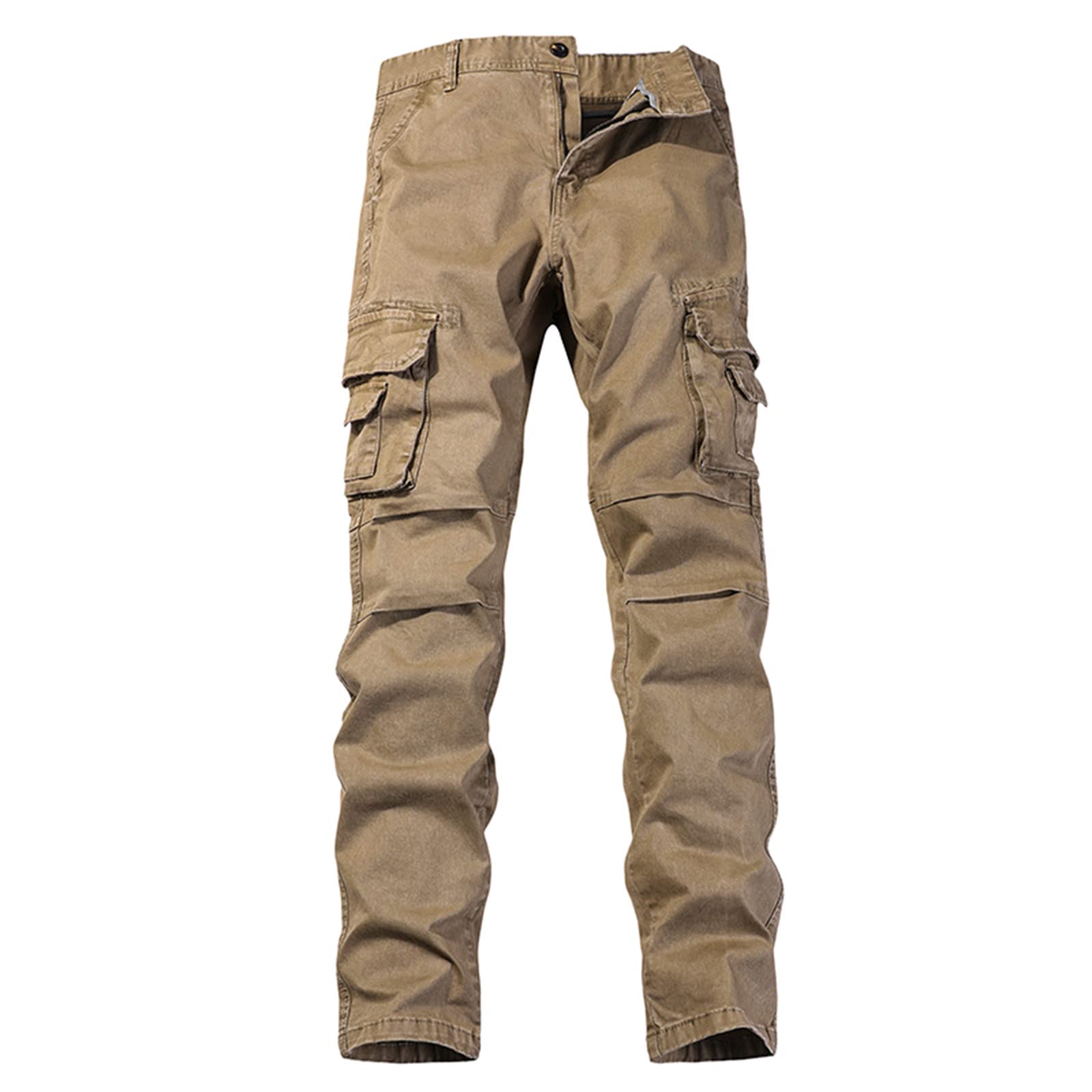 Men's Slim Fit Cargo Joggers - Stretch Twill Tapered Work Pants with Multi-Pockets | Casual Streetwear for Outdoor Activities, Work & Everyday Wear