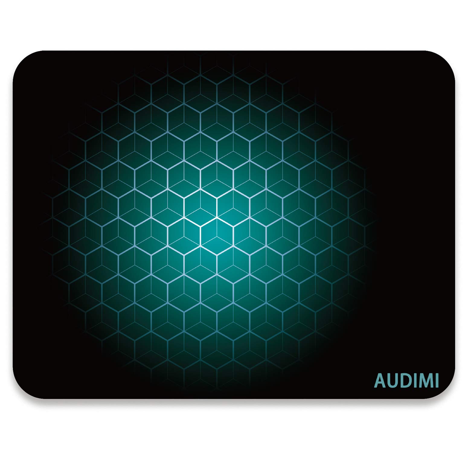 Audimi Medium Mouse Pad - Non-Slip Hexagonal Gaming Mouse Mat for PC, Office & Work Desk | Perfect for Gaming, Graphic Design & Computer Workstations