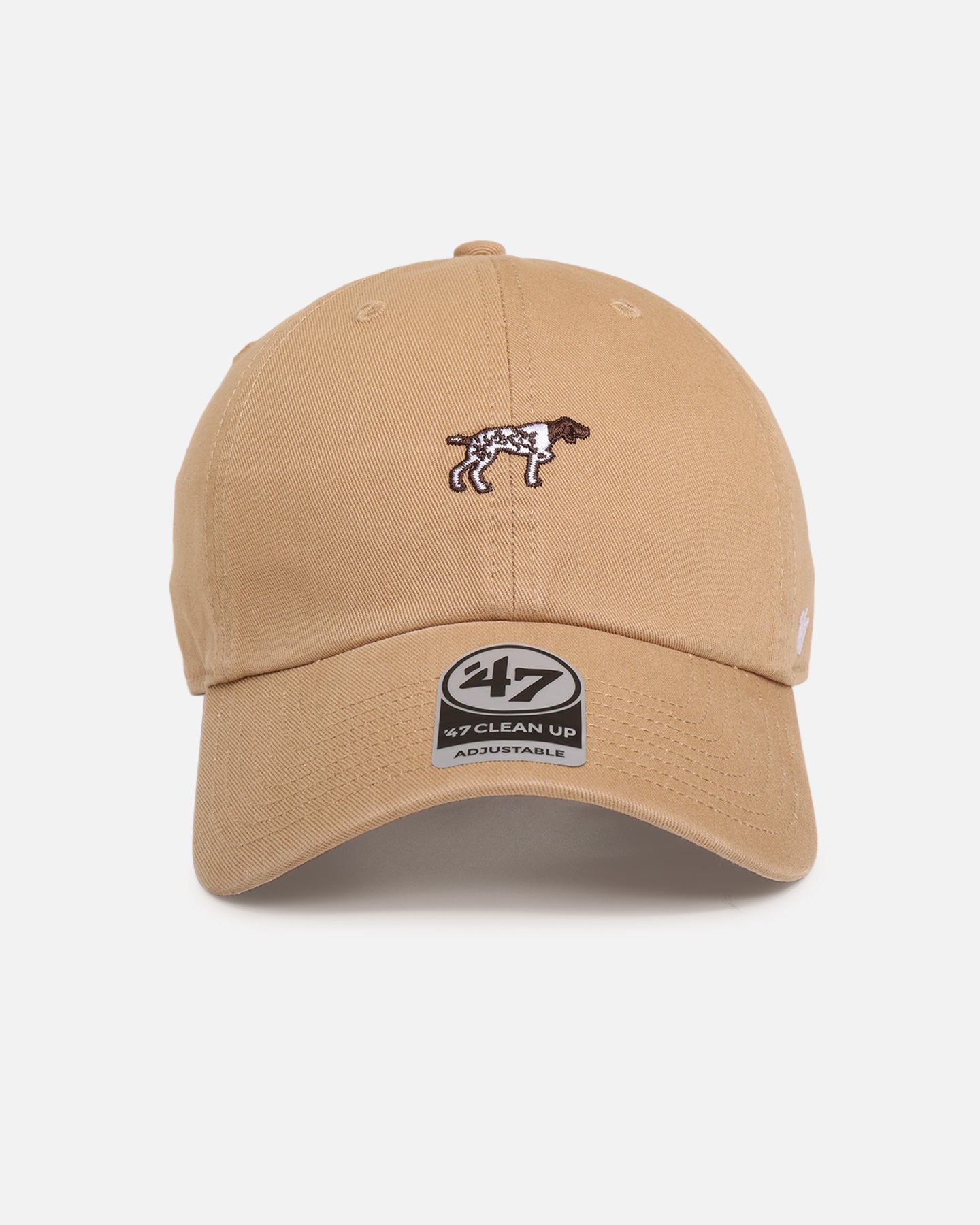 47 Brand German Shorthaired Pointer Dog Hat - Adjustable Strapback Cap in Khaki for Outdoor Hunting & Casual Wear