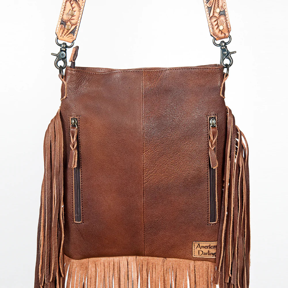 American Darling Conceal Carry Leather Messenger Bag - Stylish & Functional Crossbody Bag for Women & Men | Perfect for Travel, Work & Everyday Use