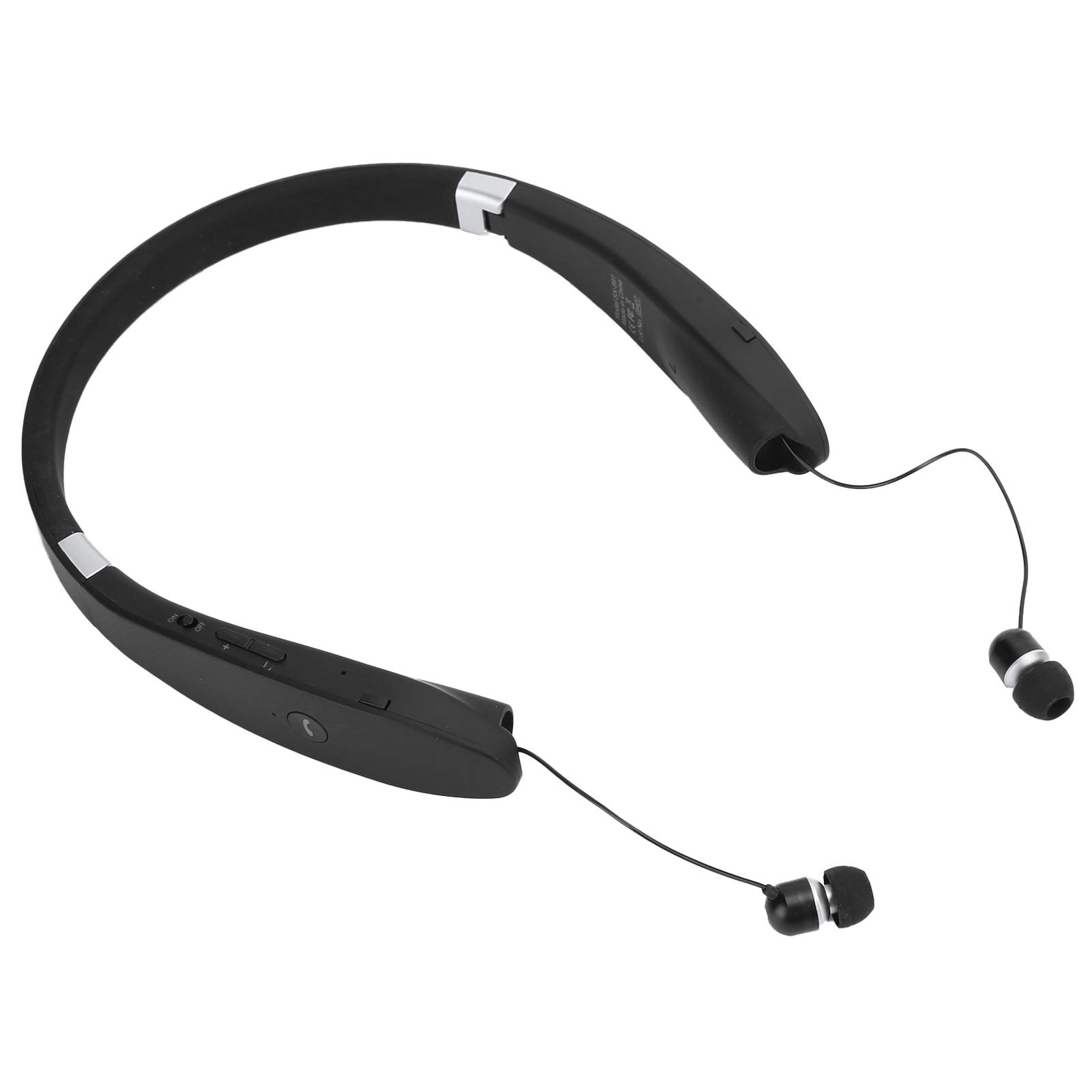 SX-991 Wireless Stereo 5.0 Bluetooth Sports Earphones - Foldable Neckband Headset with Adjustable Earbuds for Running, Gym Workouts & Commuting