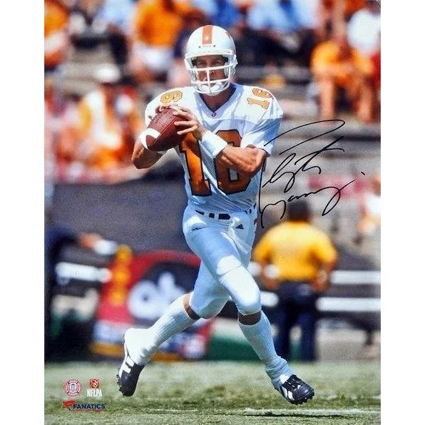 Peyton Manning Autographed Tennessee Volunteers 16x20 Photo - Framed with COA - Perfect for Sports Memorabilia Collectors, Man Caves & Game Room Decor