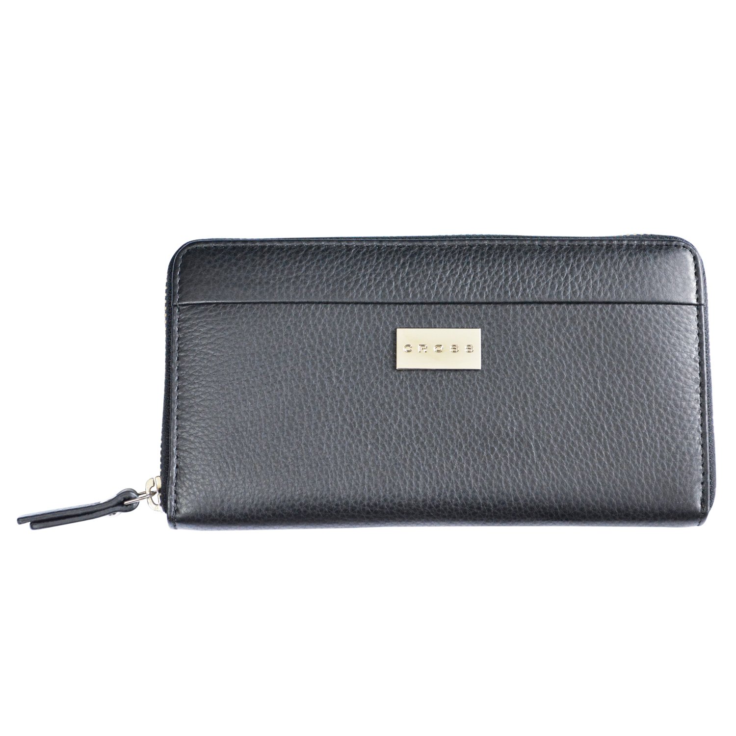 Cross Ac528092-4 Zip Around Wallet for Women & Men - Slim RFID Blocking Leather Wallet with Multiple Card Slots & ID Window - Perfect for Travel, Business & Everyday Use (Black, One Size)