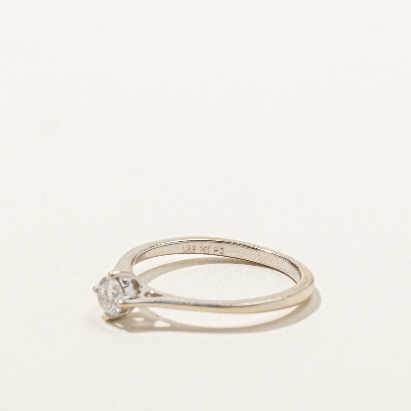 0.21ct Solitaire Diamond Ring for Women - Size 6.5 | Classic Engagement & Wedding Band | Perfect for Proposals, Anniversaries & Special Occasions