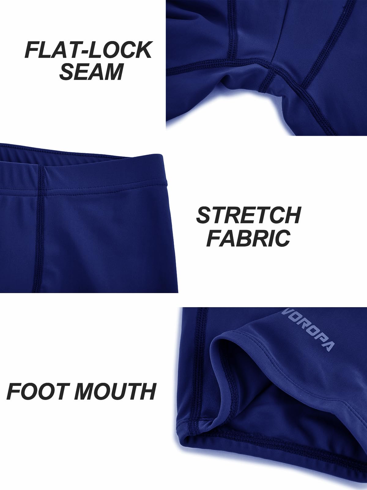 DEVOROPA Youth Boys Swim Shorts - Quick Dry Nylon Square Leg Swimsuit with UPF 50+ Sun Protection - Perfect for Beach, Pool & Water Sports