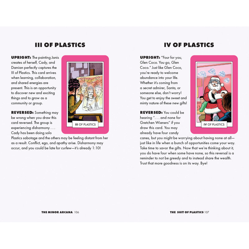 Mean Girls Tarot Deck & Guidebook Set - 78-Card Tarot Deck with Illustrated Guidebook for Beginners, Divination, Self-Discovery & Gift Giving