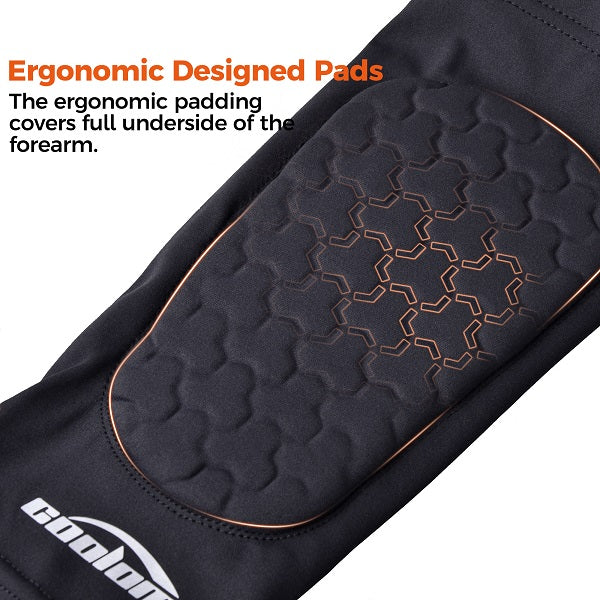 Best Football Forearm Pads with Stick Grips - Padded Arm Sleeve for Protection & Grip (SPH01) - Ideal for Football, Rugby & Contact Sports