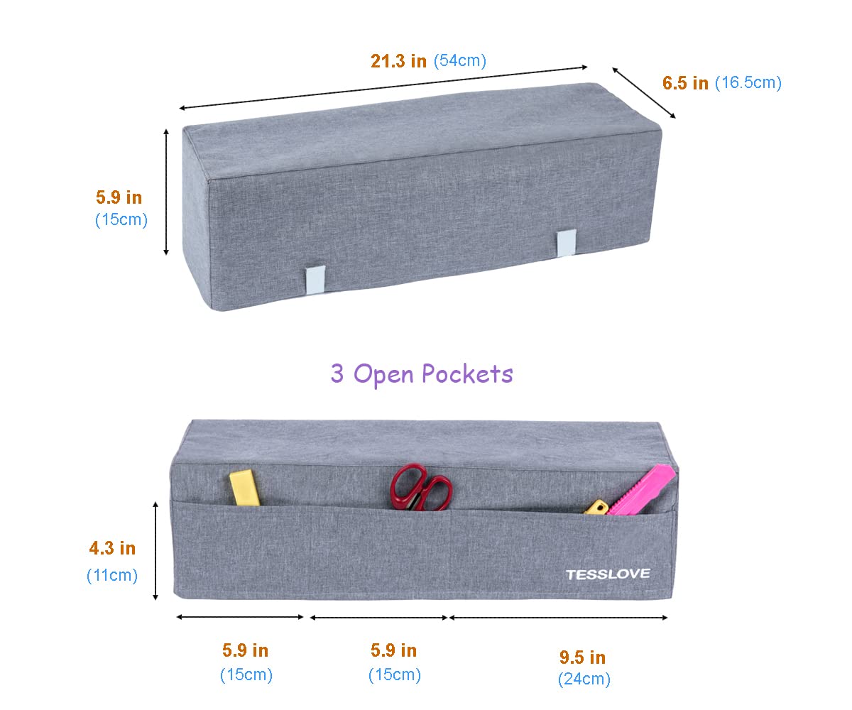 TESSLOVE Dust Cover for Cricut Explore Air 1/2/3 & Maker - Protective Machine Cover with 3 Storage Pockets for Tools & Accessories - Perfect for Crafting, Scrapbooking & DIY Projects