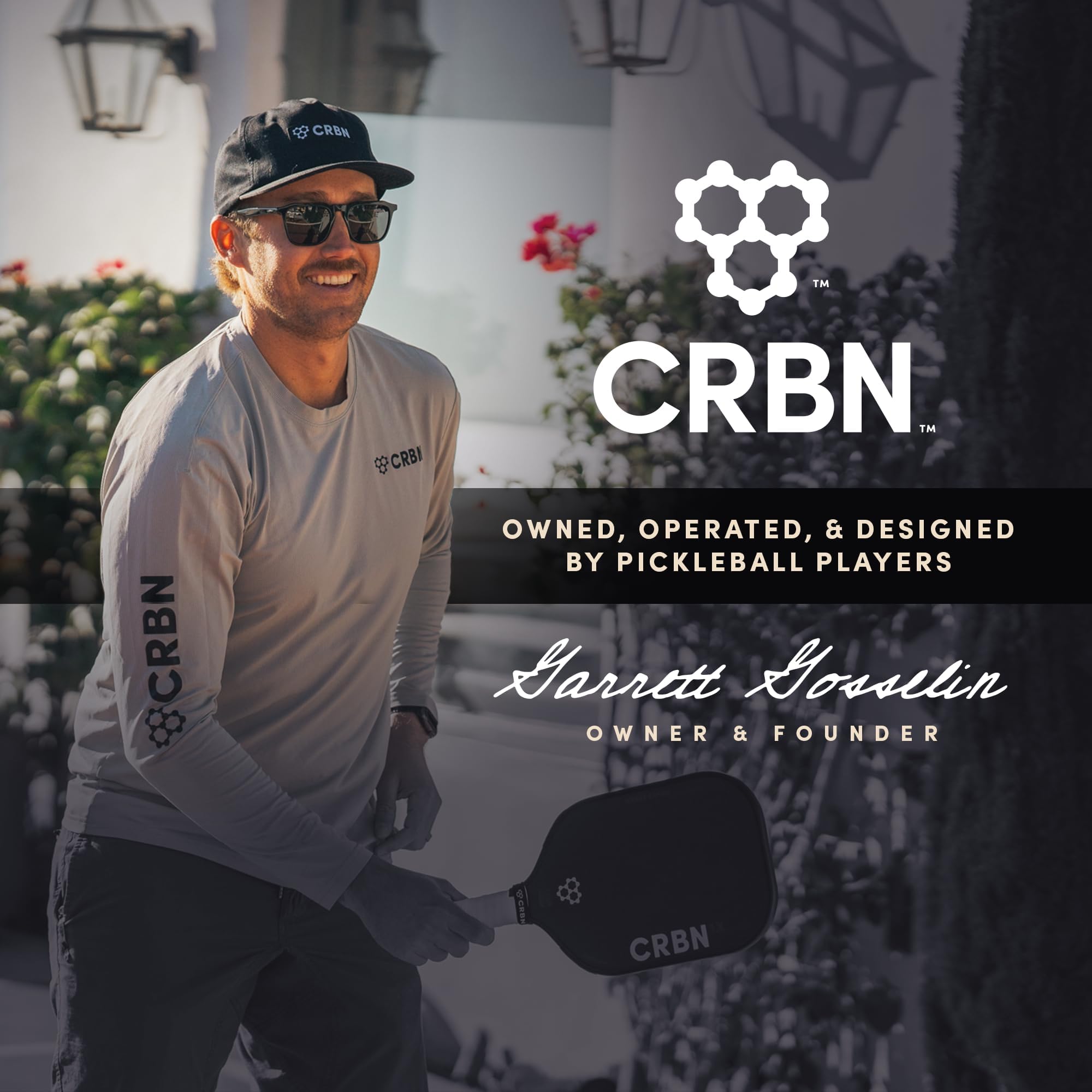 CRBN Power Series Pickleball Paddle - Premium Carbon Fiber Paddle with Foam Injected Edges for Larger Sweet Spot | USCA Approved | Perfect for Competitive Play & Recreational Games