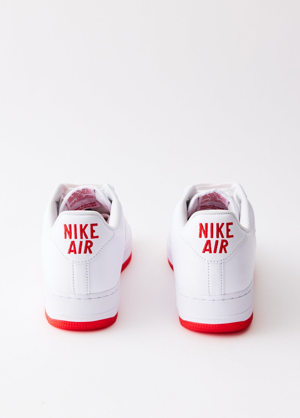 Nike Air Force 1 Low Retro 'Red Jewel' White Men's Basketball Sneakers - Classic Streetwear Shoes for Casual Wear & Urban Fashion