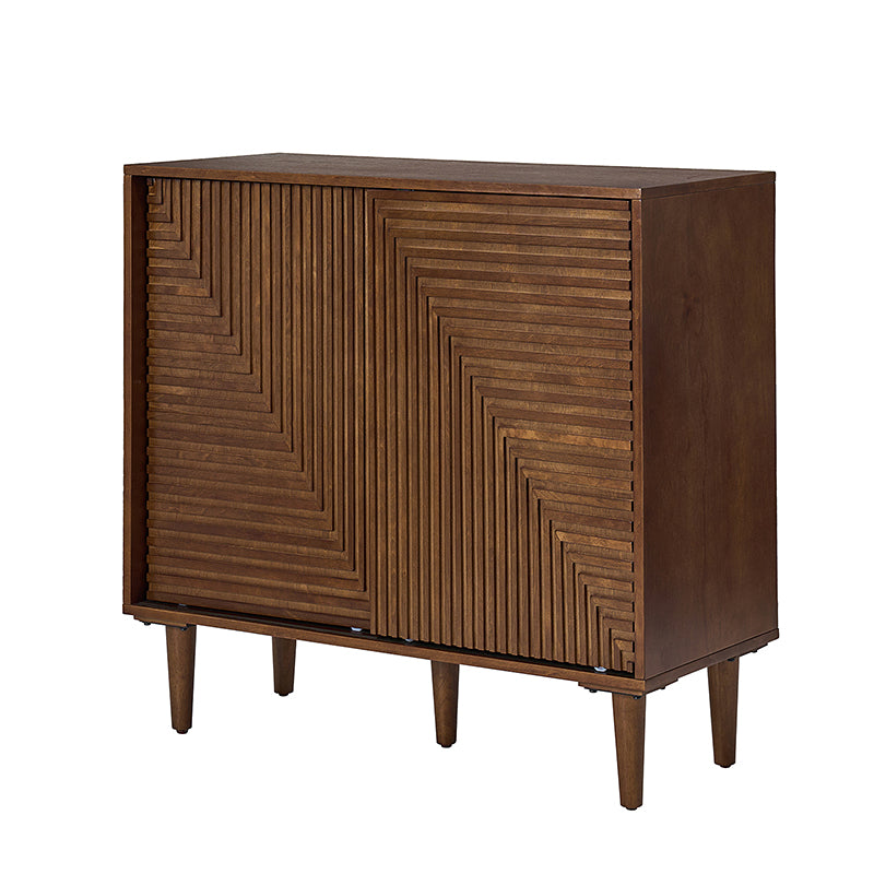 Archie 34-Inch Tall 2-Door Multifunctional Bar Cabinet with Adjustable Shelves - Modern Home Bar Storage for Living Room, Dining Room or Office (Optional Styles Available)