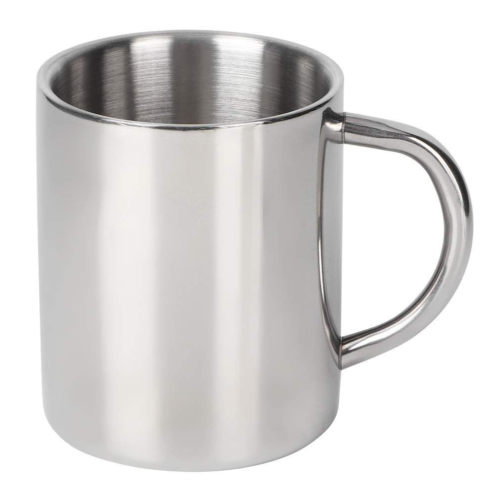 Horoper 300ml Double Wall Stainless Steel Travel Mug - Insulated Coffee & Tea Thermos for Hot/Cold Drinks - Perfect for Commuting, Camping, Office & Outdoor Activities