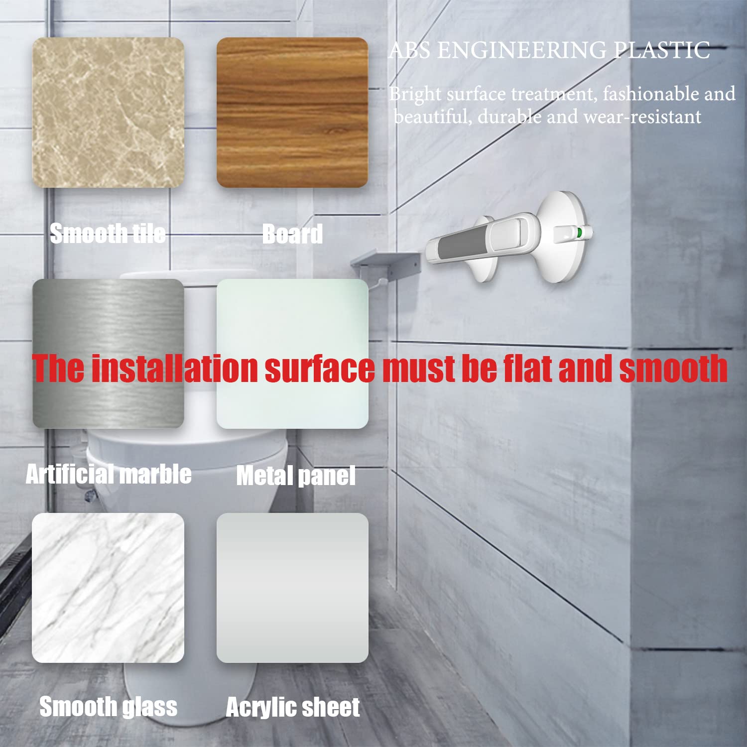 **Non-Slip Suction Shower Grab Bars for Elderly & Seniors - Bathtub Safety Handles with Strong Suction, No Drilling, Waterproof - Ideal for Bathroom, Shower & Wet Areas**