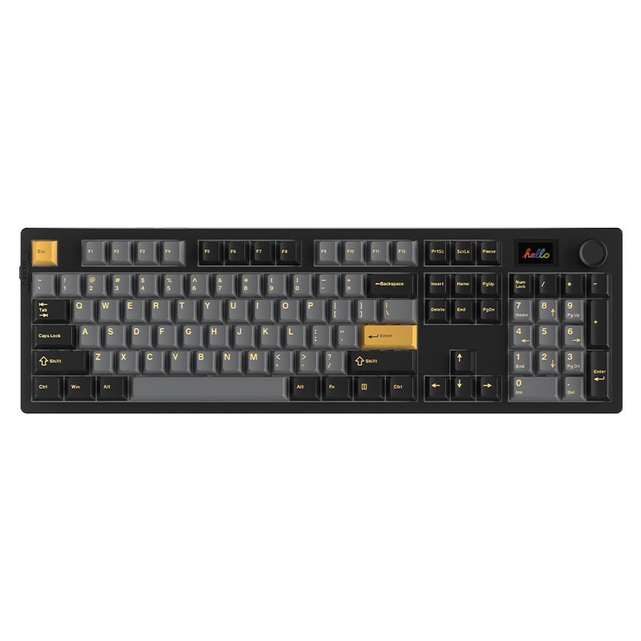 DAREU A104X 8K Wired Mechanical Gaming Keyboard - Full Size RGB Backlit with Blue Switches for PC, Mac, PS5 - Perfect for FPS, MOBA & Typing Gamers