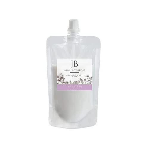 Lilac & Lilies Organic Body Wash - 8 oz Refill Bottle | Sulfate-Free, Vegan & Cruelty-Free | Hydrating & Gentle for Sensitive Skin | Perfect for Daily Shower & Spa Relaxation