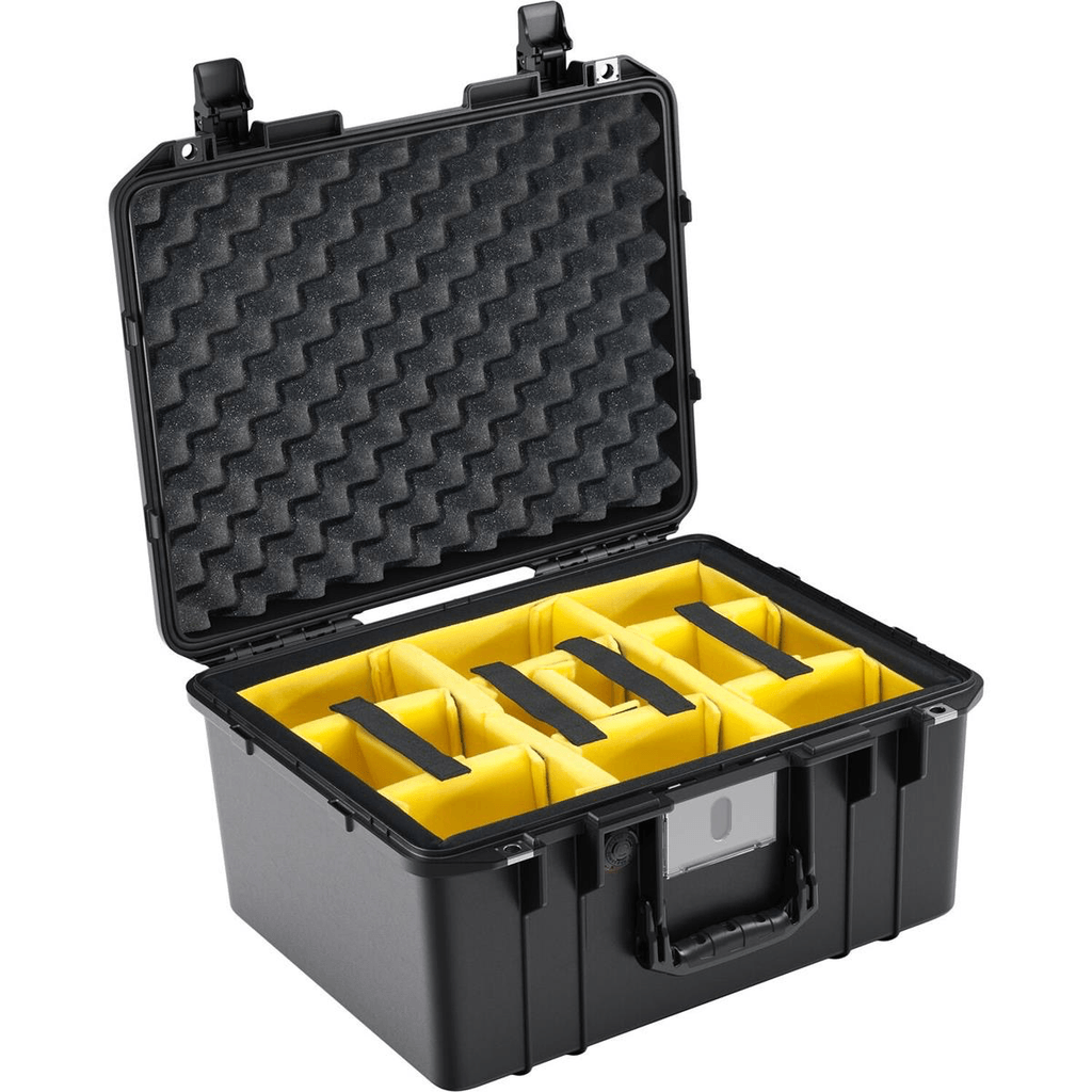 Pelican 1557WD Waterproof Protective Hard Case with Customizable Padded Dividers - Black | Shockproof & Dustproof Equipment Storage for Cameras, Tools & Electronics | Perfect for Travel, Outdoor Adventures & Professional Use