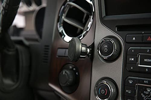Course Motorsports DirectFit Automatic Gripping Wireless Charging Car Phone Mount Holder for Ford F250 F350 F450 F550 (2014-2016) - Black | Hands-Free Charging for Road Trips & Daily Commutes