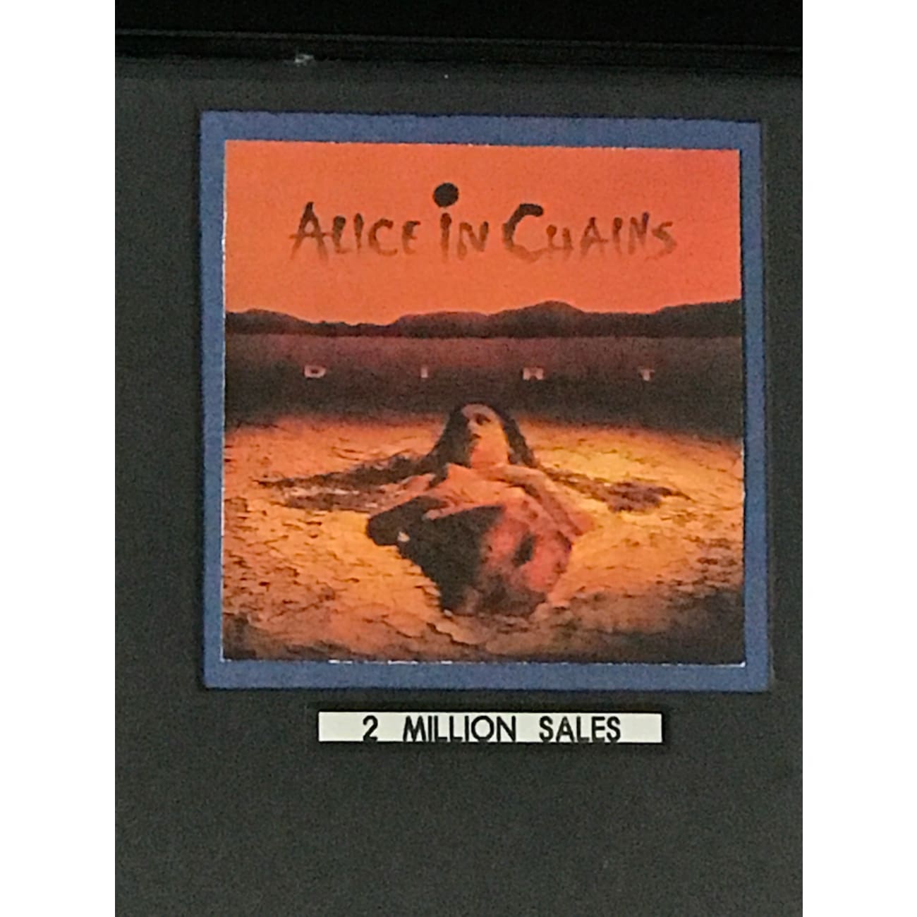 Alice In Chains Dirt 2x Multi-Platinum Album Award - Certified RIAA Recognition for Music Collectors & Fans - Perfect for Display in Home, Office, or Music Studio