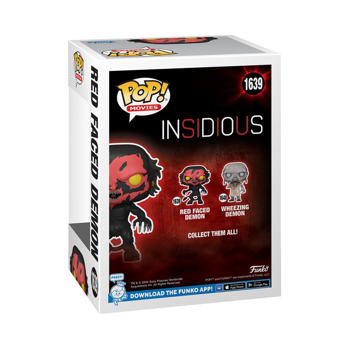 Insidious Red Face Demon Funko Pop! Vinyl Figure #1639 - Horror Movie Collectible for Halloween Decor & Scary Gift