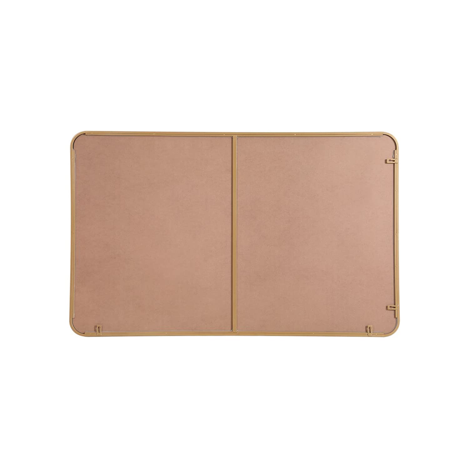 Brass Rectangular Mirror 30x48 - Elegant Decor for Living Room & Bedroom