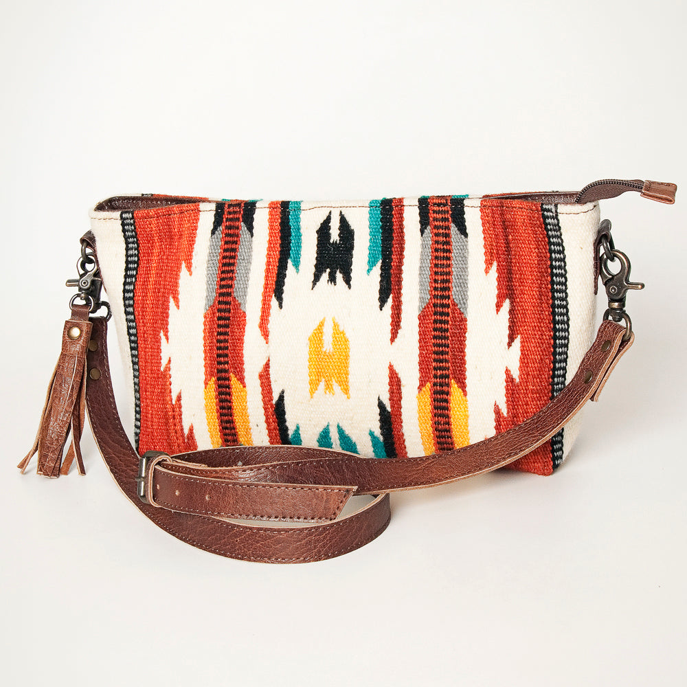 Genuine Leather Western Handbag for Women - ADBG936 American Darling Saddle Blanket Style Purse | Perfect for Cowgirl Fashion, Rodeo Events & Western Outfits