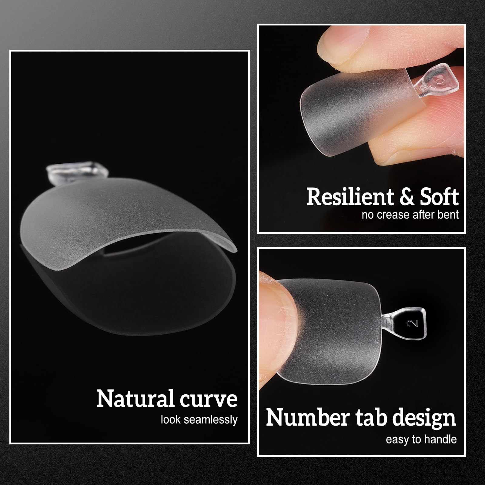 300 Pcs Press On Toe Nails - Short Square Fake Nails with Soft Gel Tips, 15 Sizes for Salon-Quality Manicures & Pedicures | Perfect for Nail Extensions, Home Use, Parties & Special Occasions