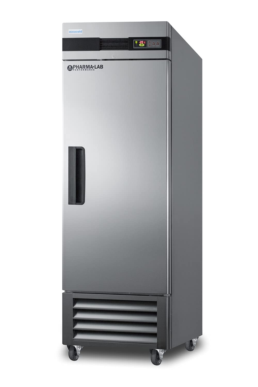 AccuCold AFS23ML 28 Pharmacy Freezer - 23 Cu. Ft. Stainless Steel Medical Freezer with Forced Air Cooling, Temperature Alarm & LED Control Panel - Ideal for Hospitals, Labs, and Vaccine Storage
