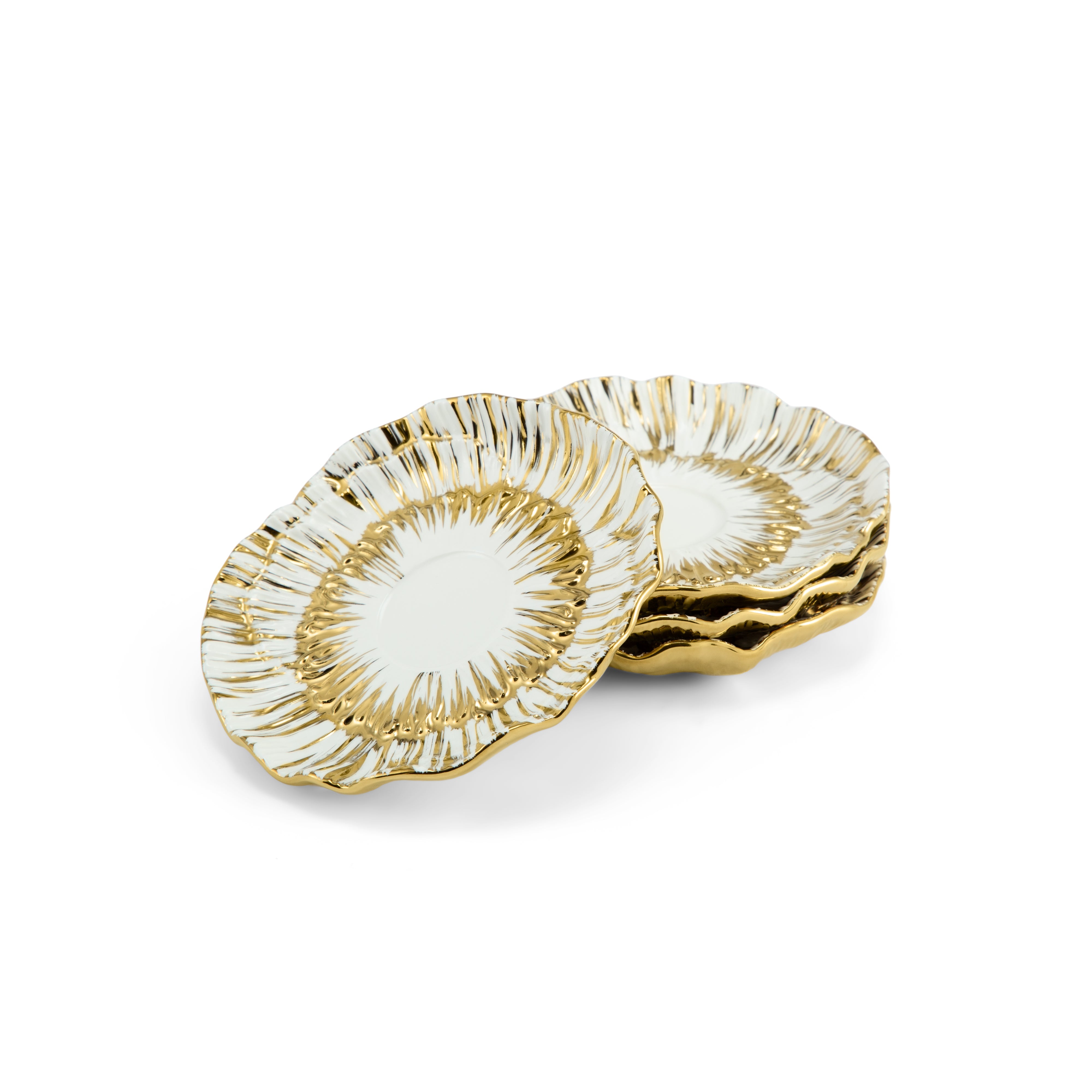 Anemone Demitasse Set - Elegant Floral Espresso Cups and Saucers for Coffee Lovers | Perfect for Home, Cafe & Gift Giving