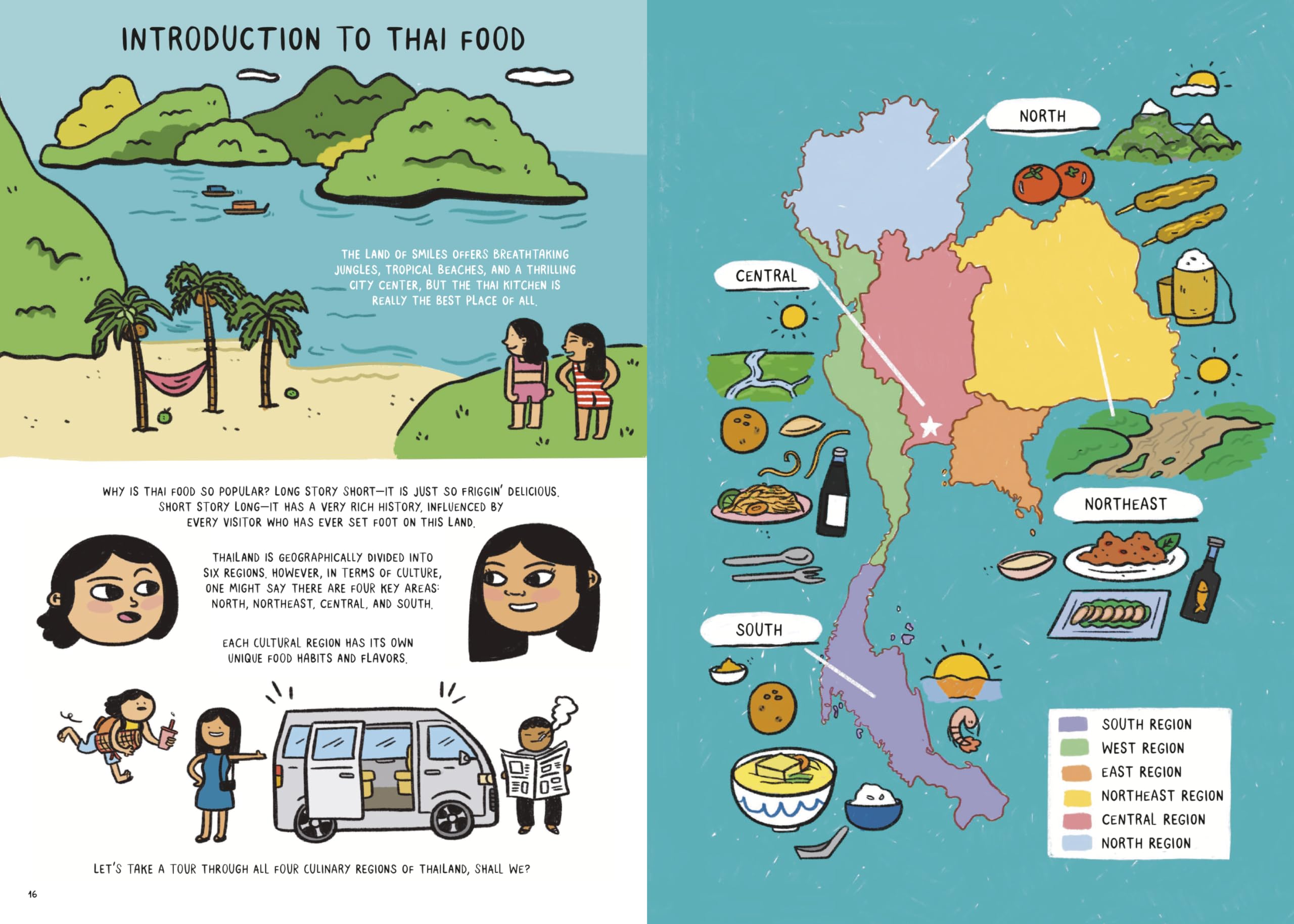 Thai Comic Book Cookbook: Easy Noodles, Rice & Spice Recipes for Beginners | Perfect for Home Cooking & Gifts