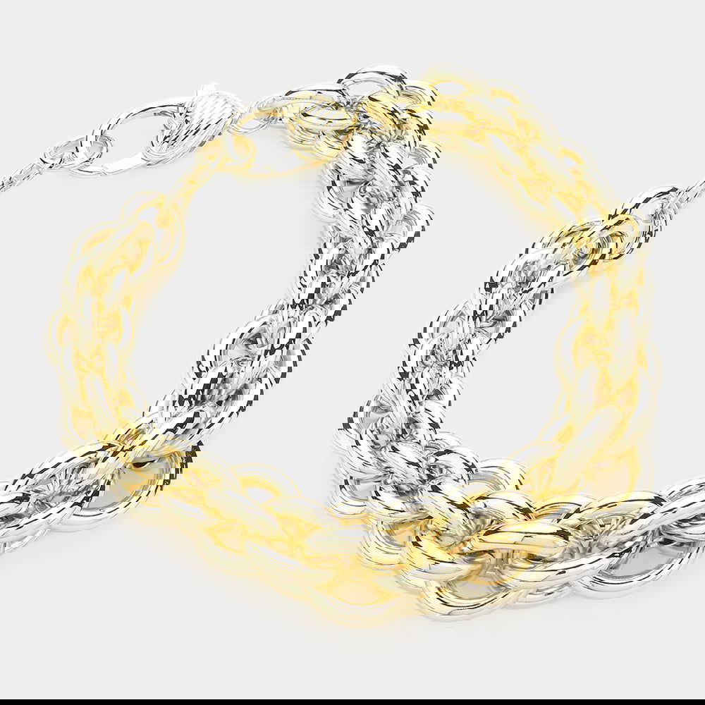 14K Gold Plated Chunky Chain Bracelet for Women - Trendy Layered Jewelry Gift for Birthday, Anniversary & Everyday Wear