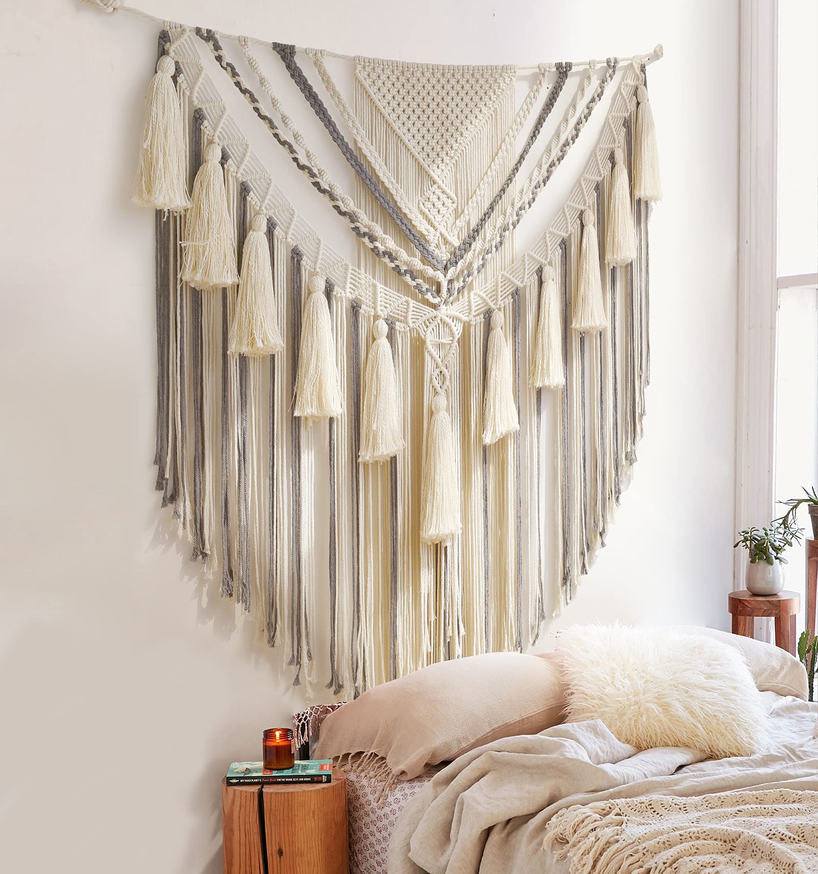 Handmade Large Macrame Wall Hanging Decor - 47