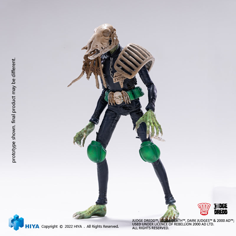 1/18 HIYA 4inch Action Figure - Exquisite Mini Series Judge Dredd Judge Mortis Collectible Toy for Display & Play | Perfect for Comic Fans & Collectors